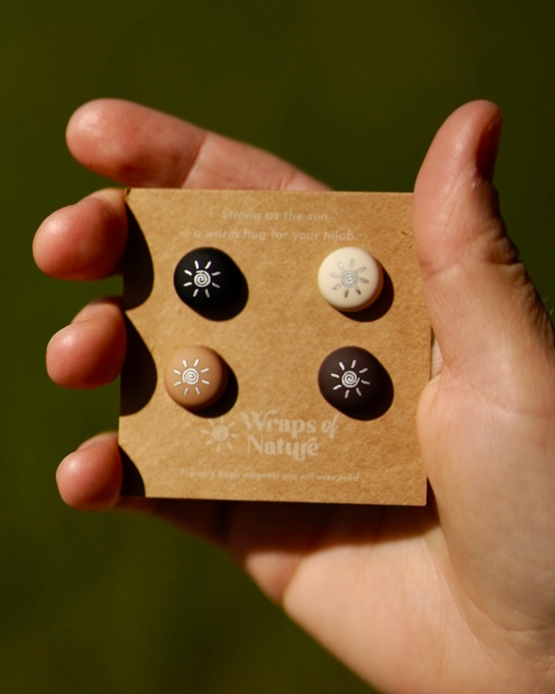 Hijab magneetspelden - 4 paar sterke hijabspelden (neutraal)