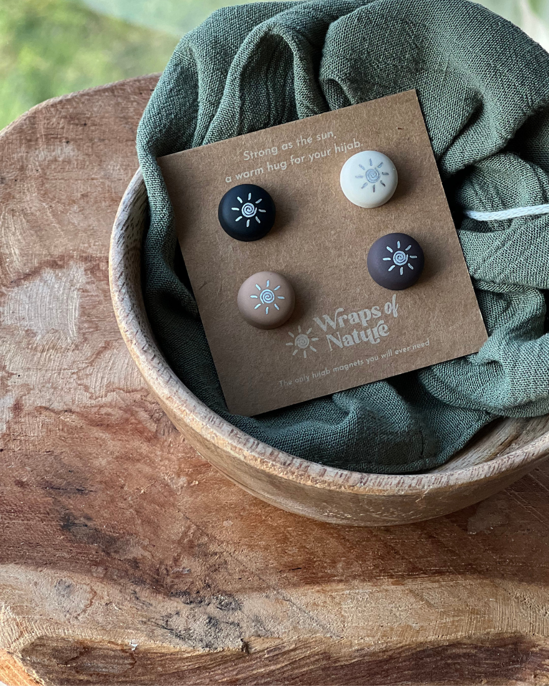 Hijab magneetspelden - 4 paar sterke hijabspelden (neutraal)