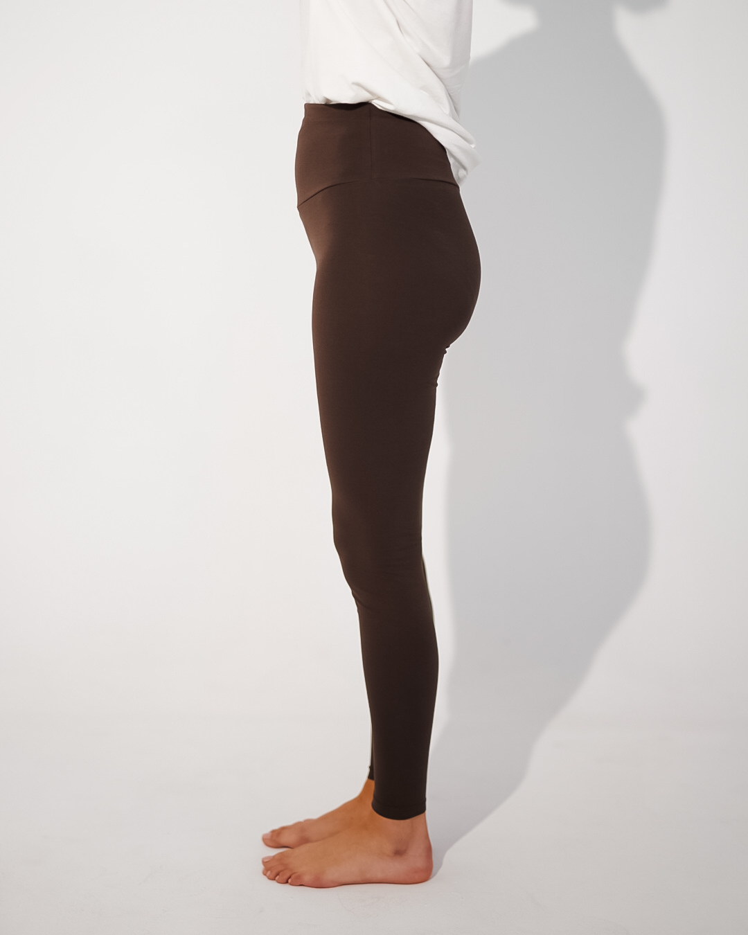 Legging biologisch katoen "Yuna" (Chocolade)