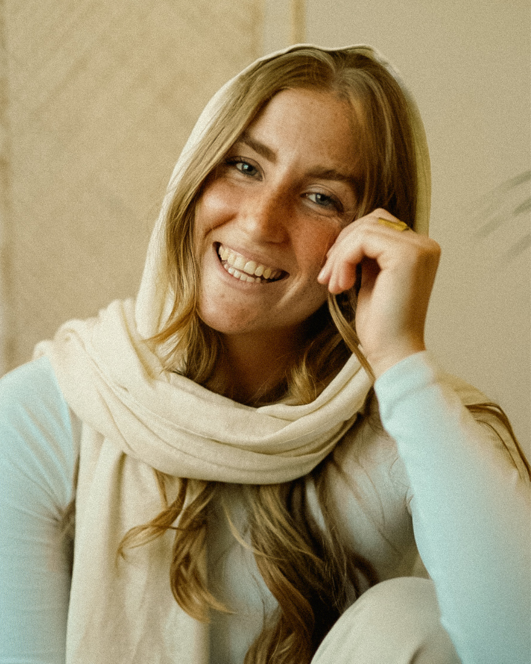 Jersey Hijab "Leena" - 100% linnen - Summer Sand