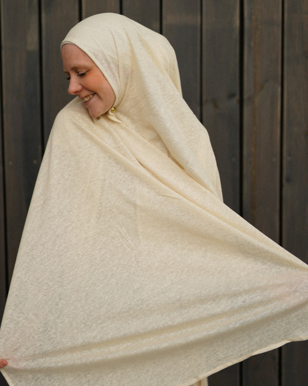 Jersey Hijab "Leena" - 100% linnen - Summer Sand