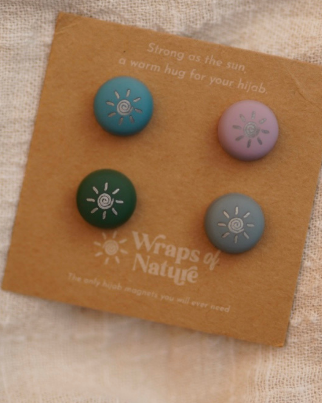 Hijab magneetspelden - 4 paar sterke hijabspelden (kleurrijk)
