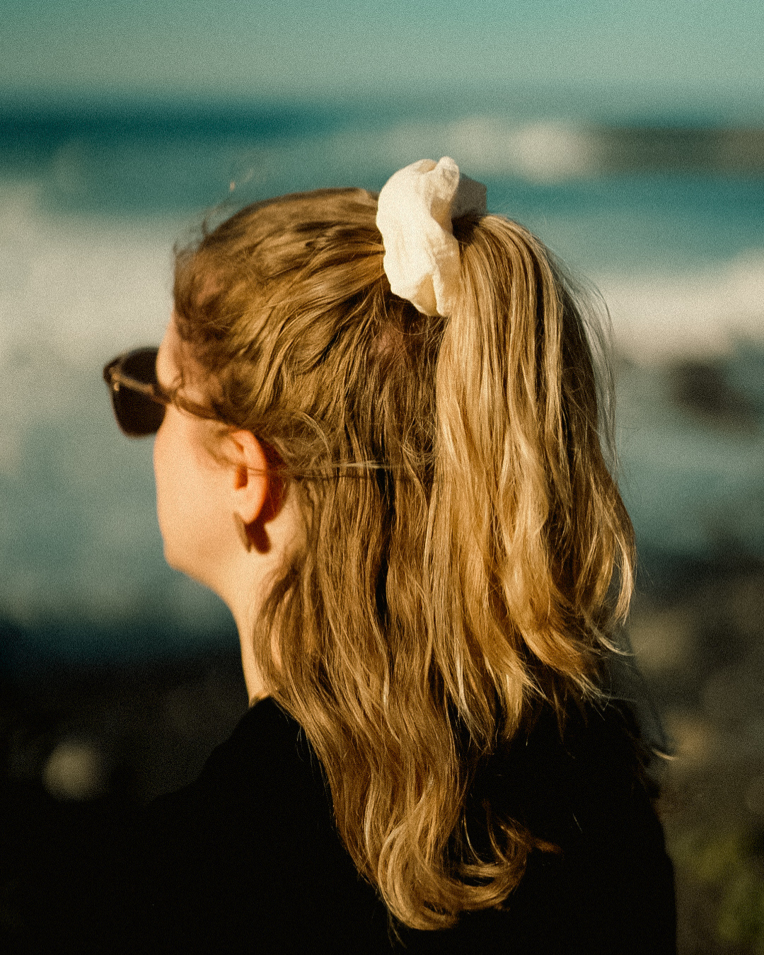 Nature Scrunchie (beige mousseline)