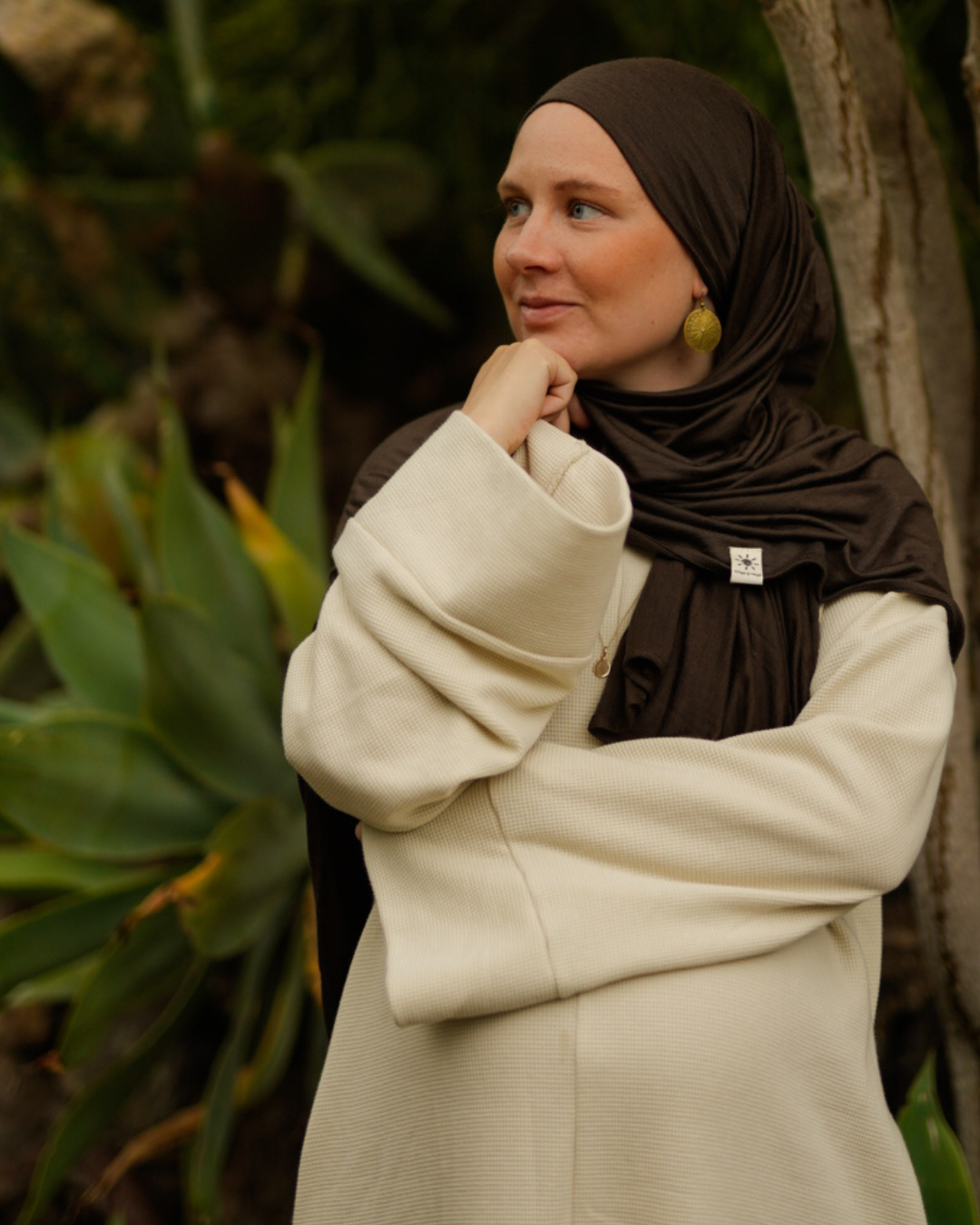 Merinowollen hijab "Merina" (Wildwood)