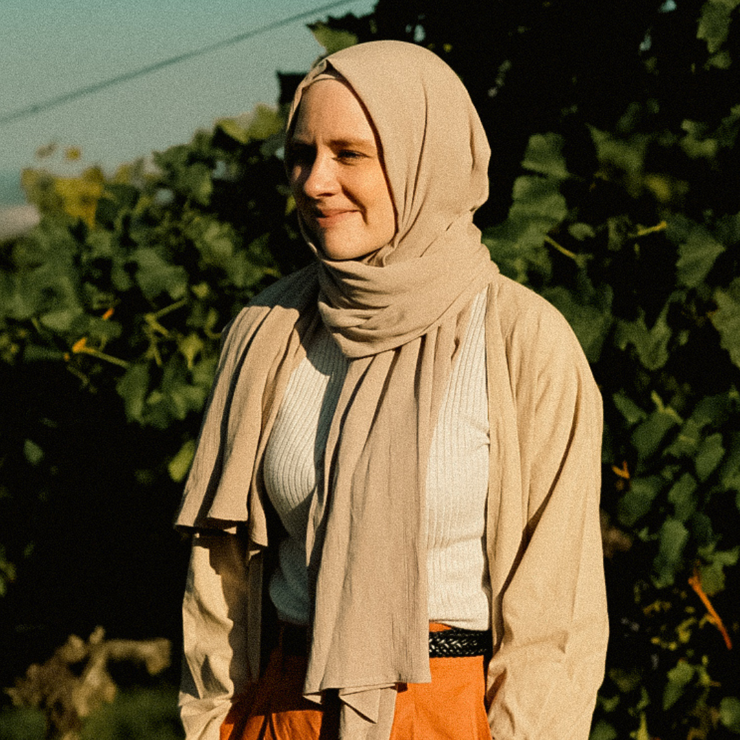 Crinkle Chiffon Hijab "Sandy" gemaakt van viscose en linnen (zand)