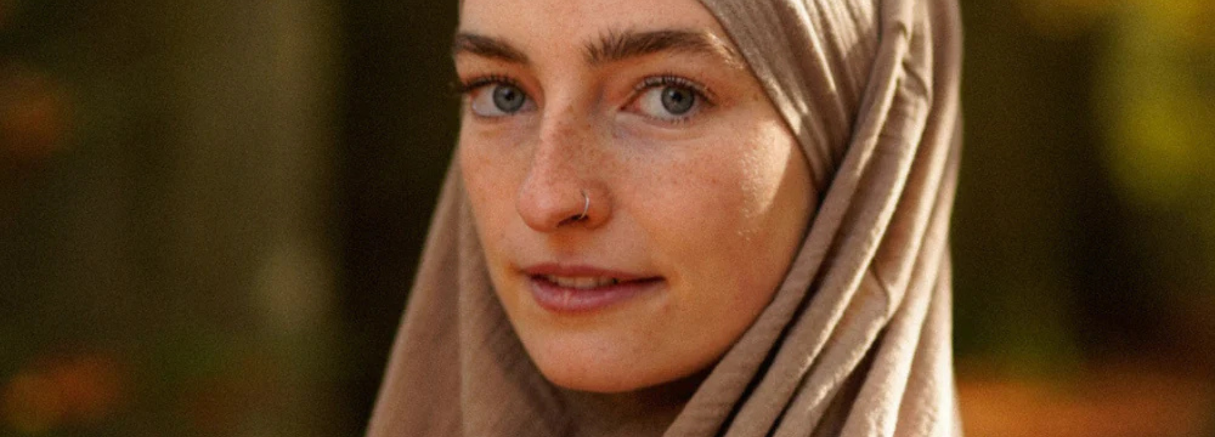 Khimars gemaakt van biologisch katoenen mousseline