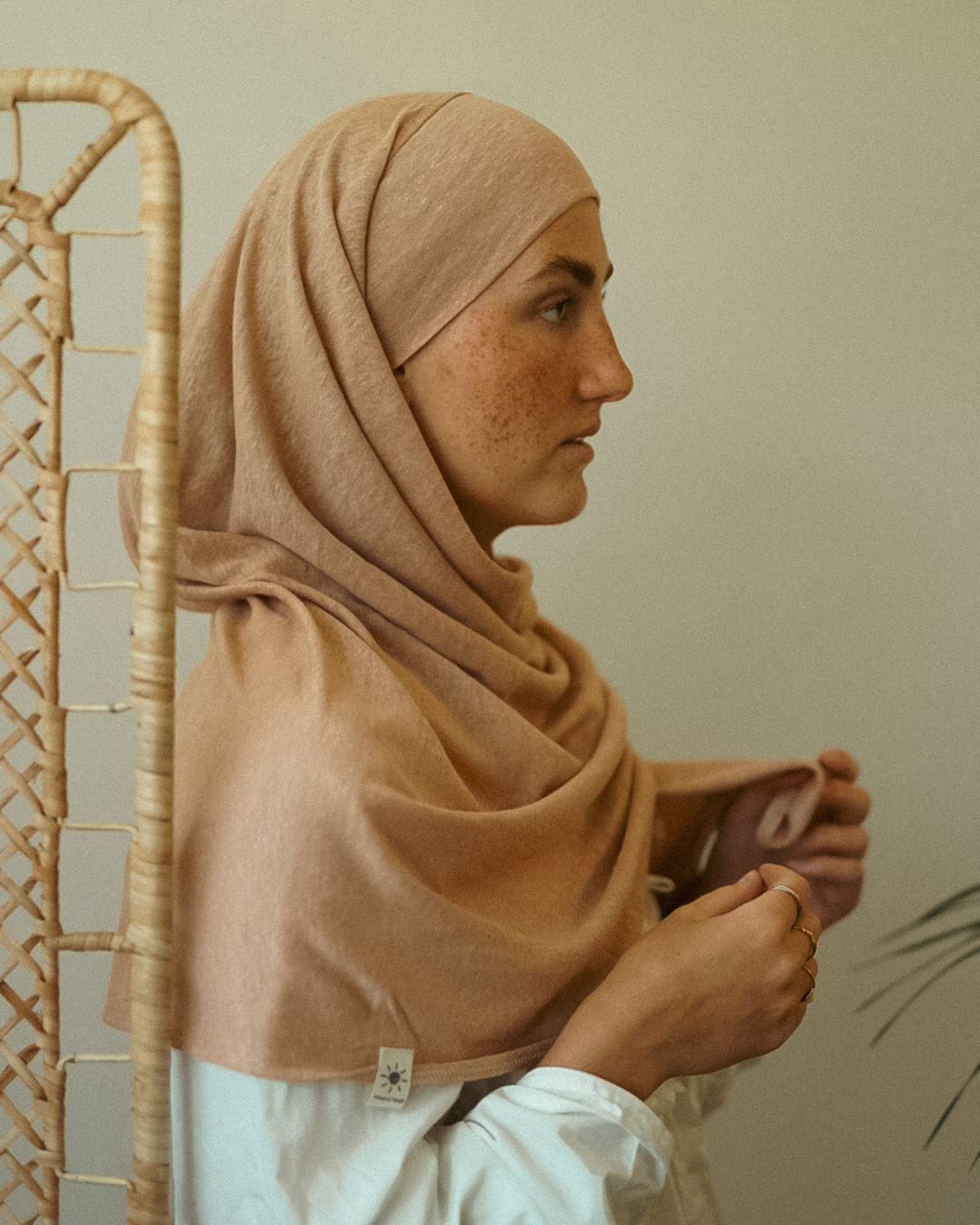 Instant Hijab "Leena" - 100% linnen - Calima Rose