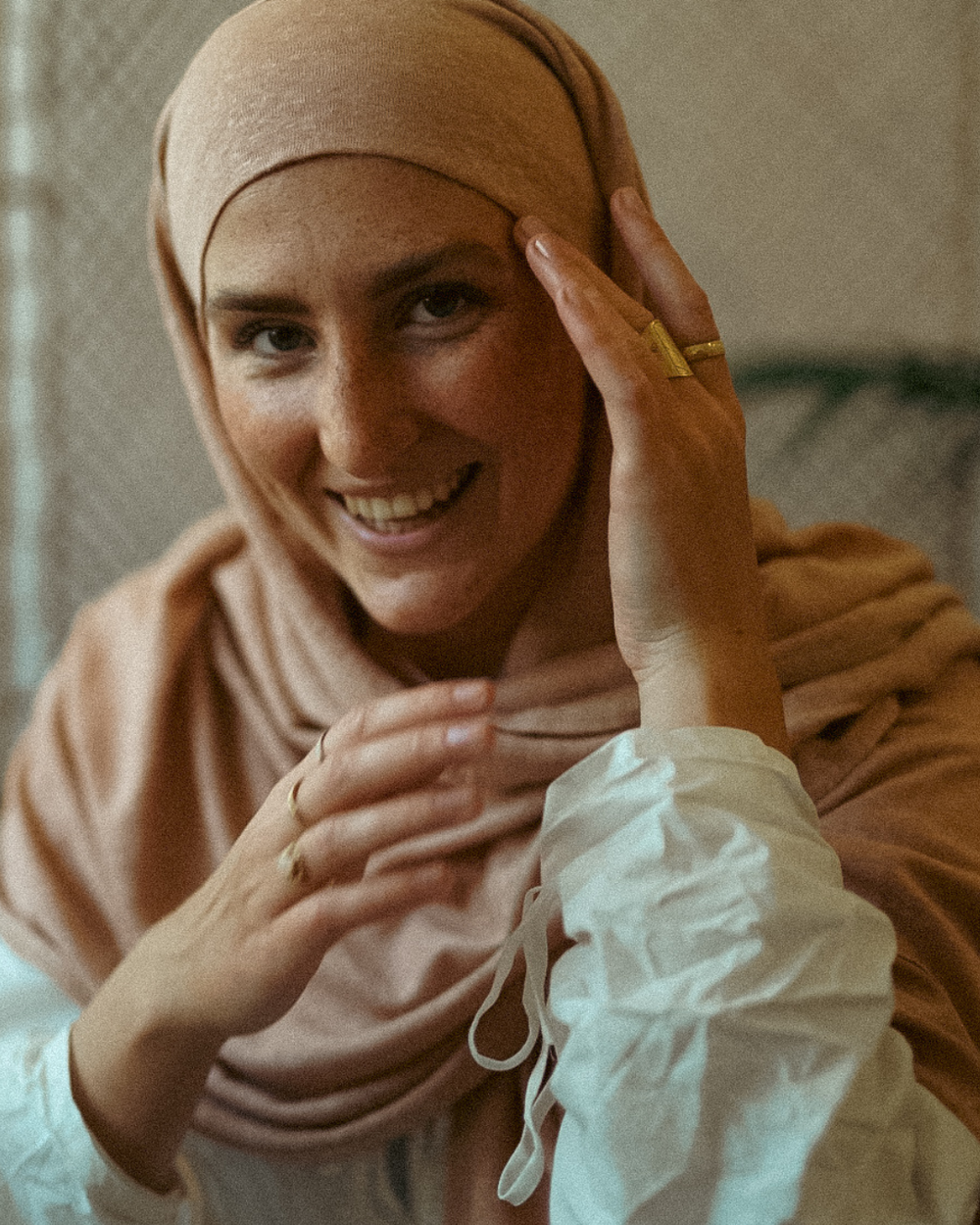Instant Hijab "Leena" - 100% linnen - Calima Rose