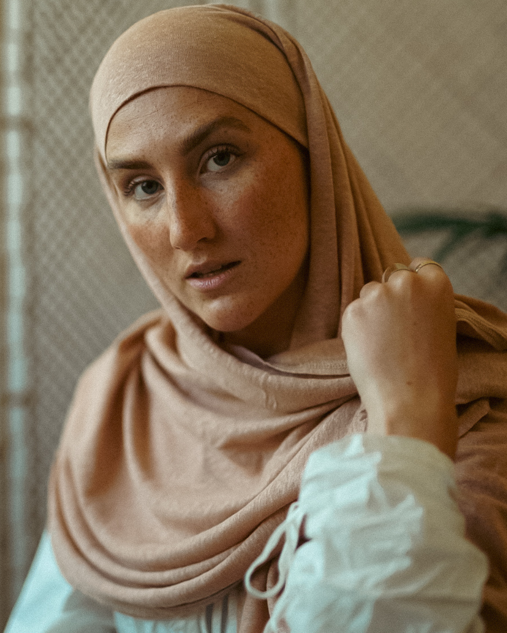Instant Hijab "Leena" - 100% linnen - Calima Rose