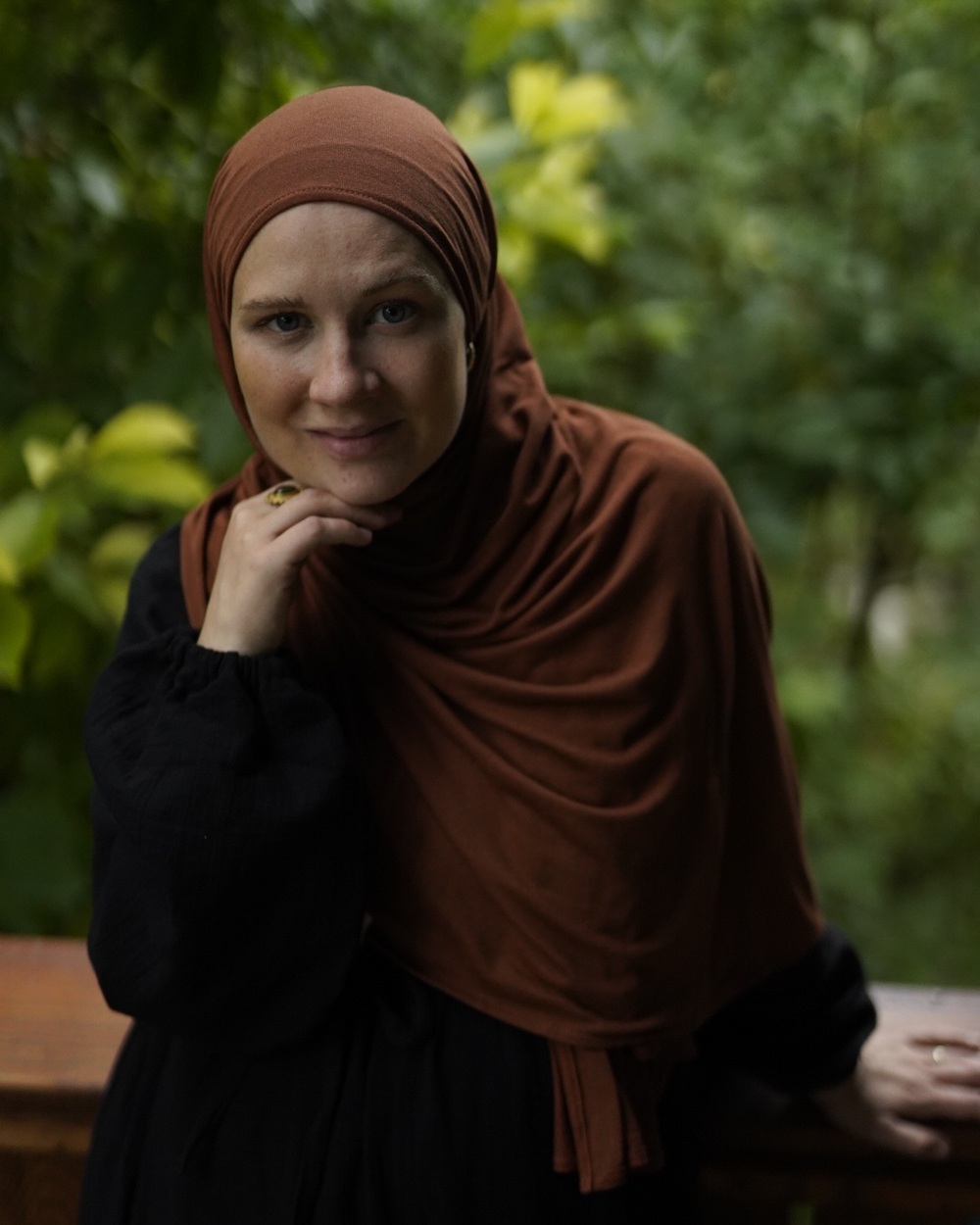Biologische hijab "Aurela" gemaakt van luxe micromodal en kasjmier