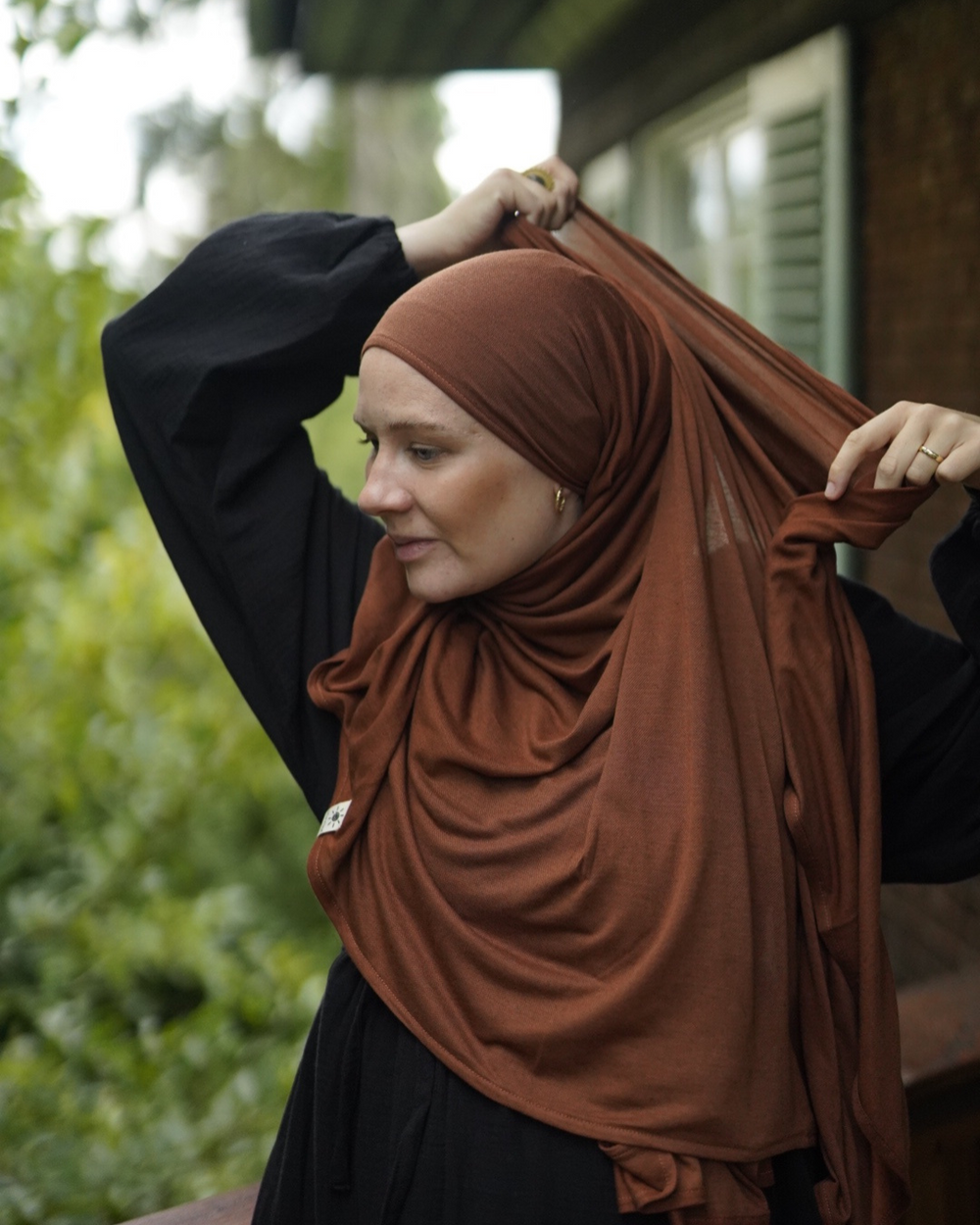 Biologische hijab "Aurela" gemaakt van luxe micromodal en kasjmier