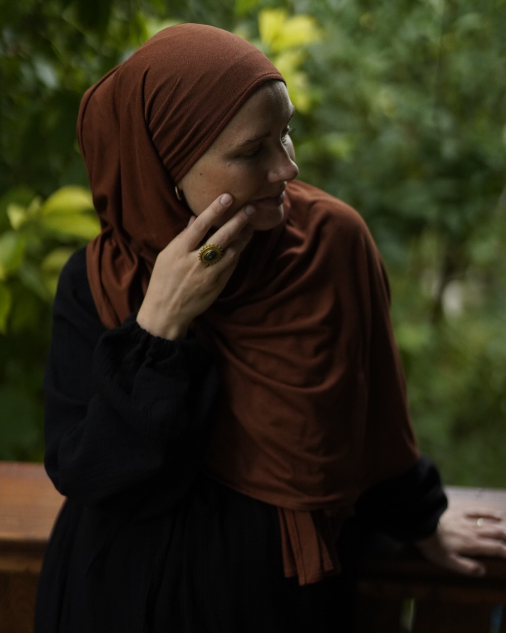 Biologische hijab "Aurela" gemaakt van luxe micromodal en kasjmier