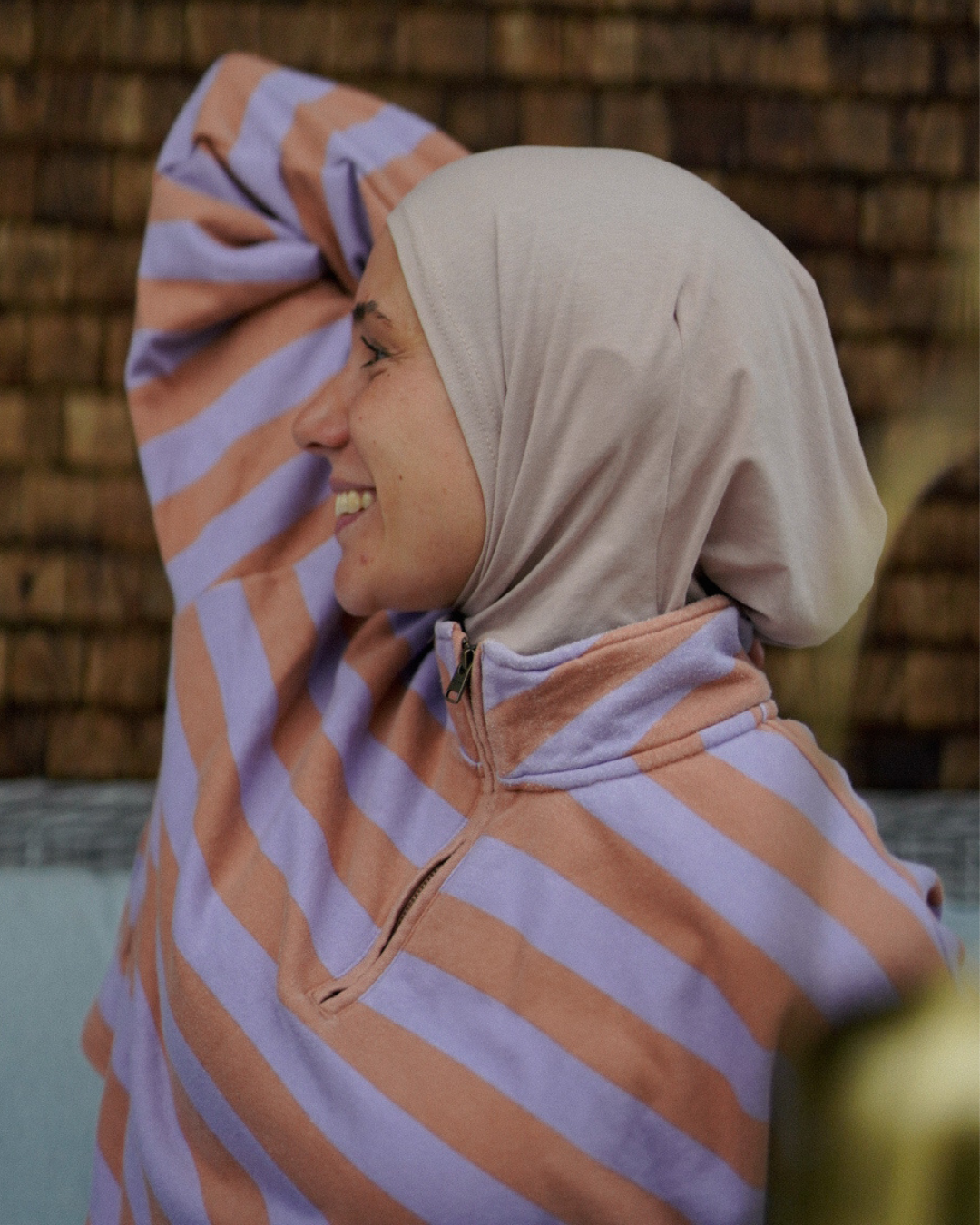 Bivakmuts - Sport- en vrijetijdskap, gemaakt van biologisch katoen - Licht taupe