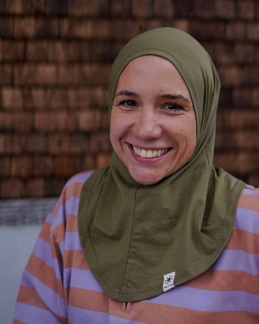 Bivakmuts - Sport- en vrijetijdskap, gemaakt van biologisch katoen - Olijf