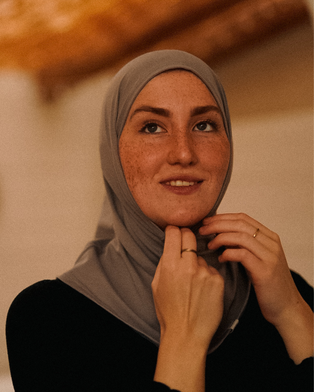 Balaclava - Sport & Vrijetijdshijab, gemaakt van biologisch katoen - Grijs