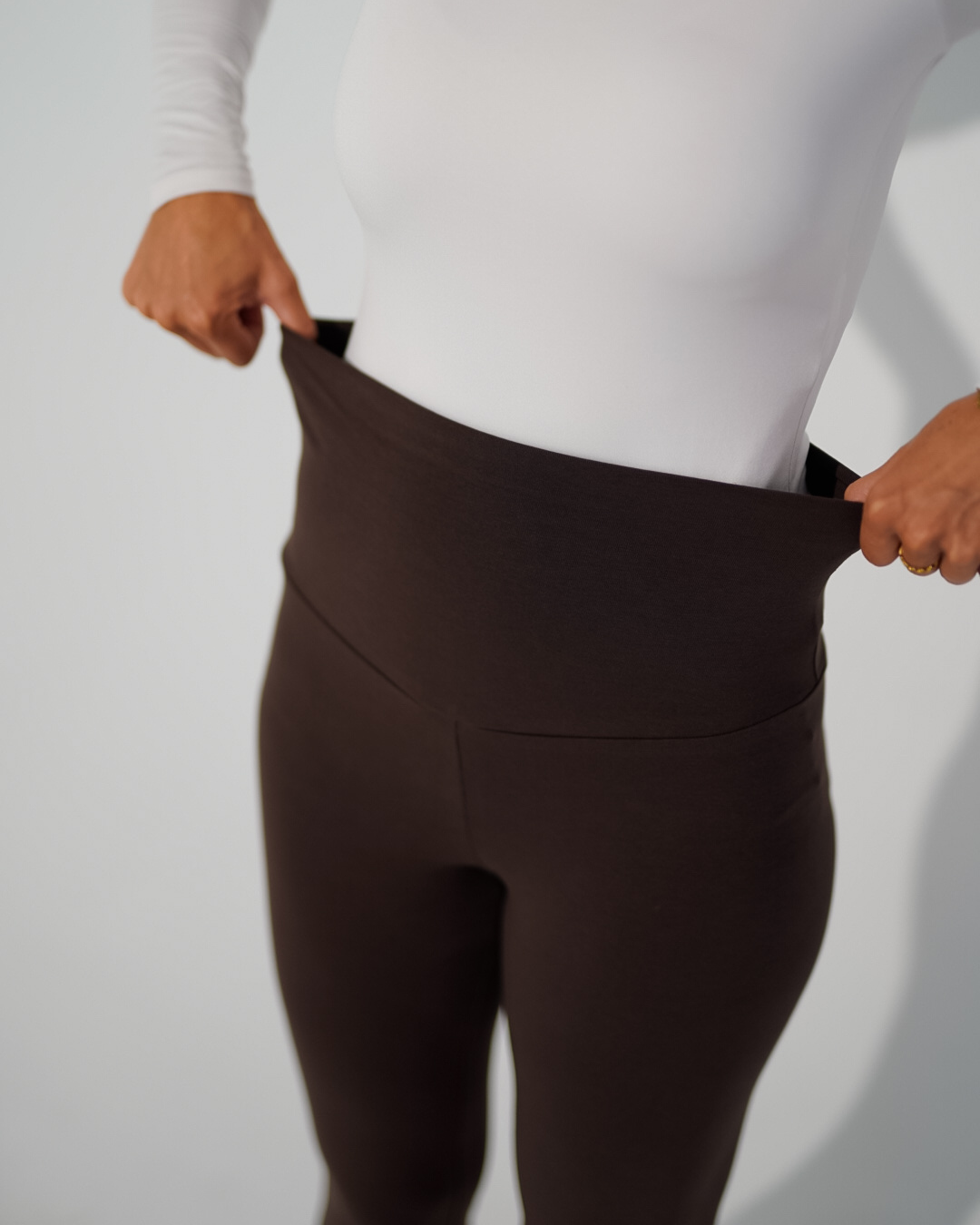 Legging biologisch katoen "Yuna" (Chocolade)