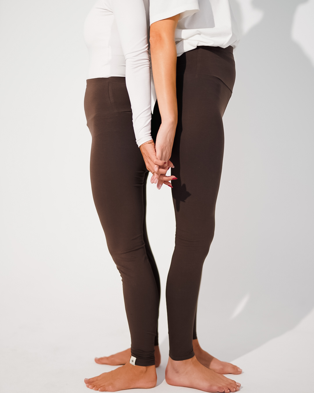 Legging biologisch katoen "Yuna" (Chocolade)