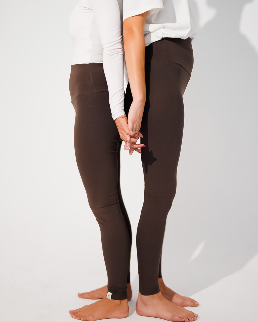 Legging biologisch katoen "Yuna" (Chocolade)