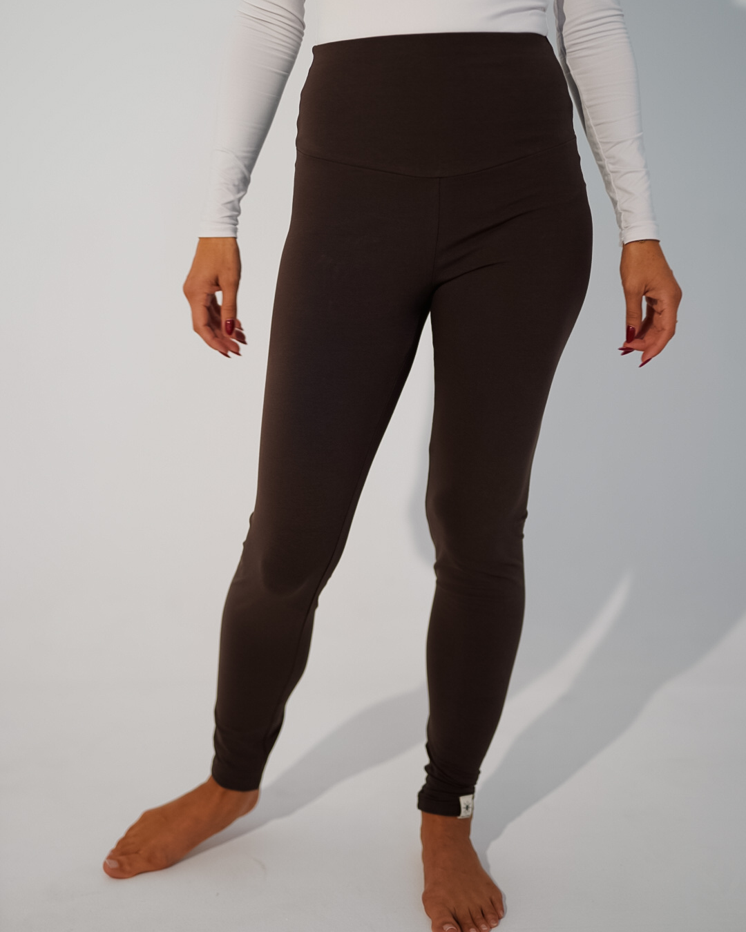 Legging biologisch katoen "Yuna" (Chocolade)