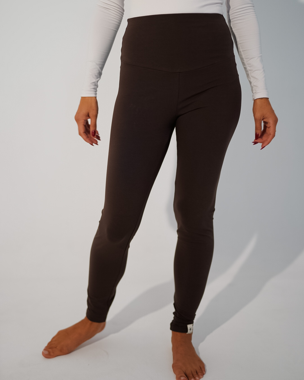 Legging biologisch katoen "Yuna" (Chocolade)
