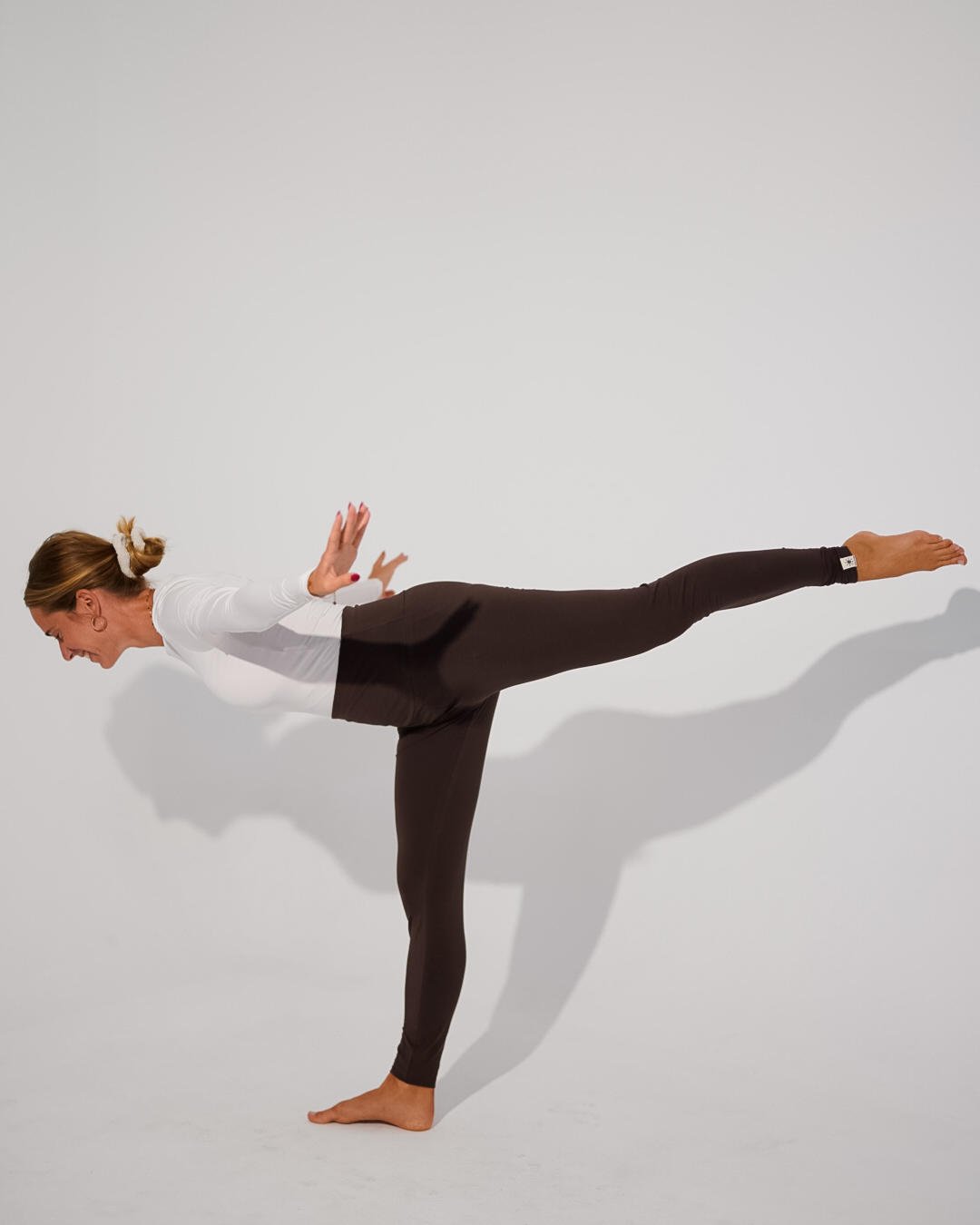 Legging biologisch katoen "Yuna" (Chocolade)