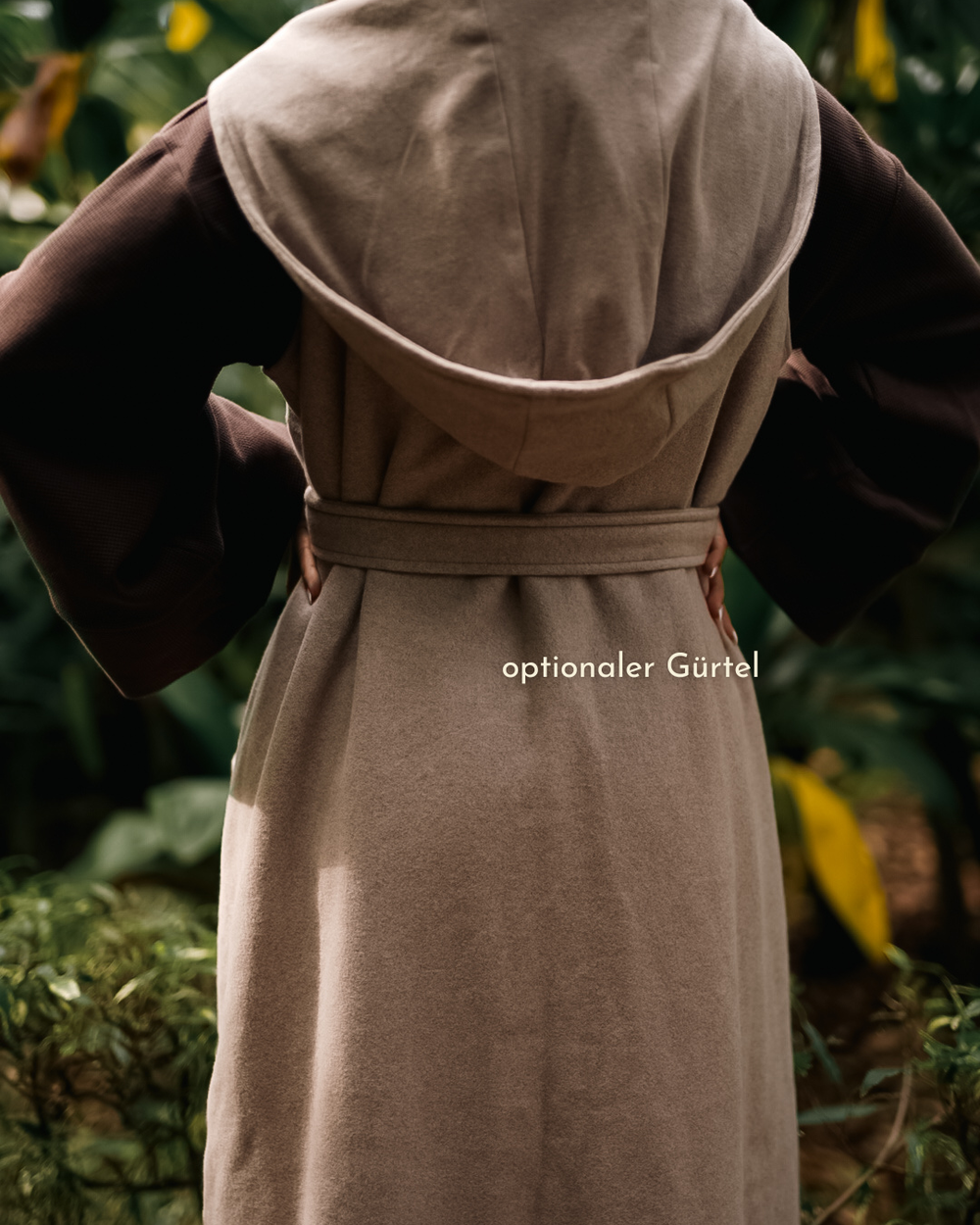 "Coseline" lange fleece bodywarmer van biologisch katoen