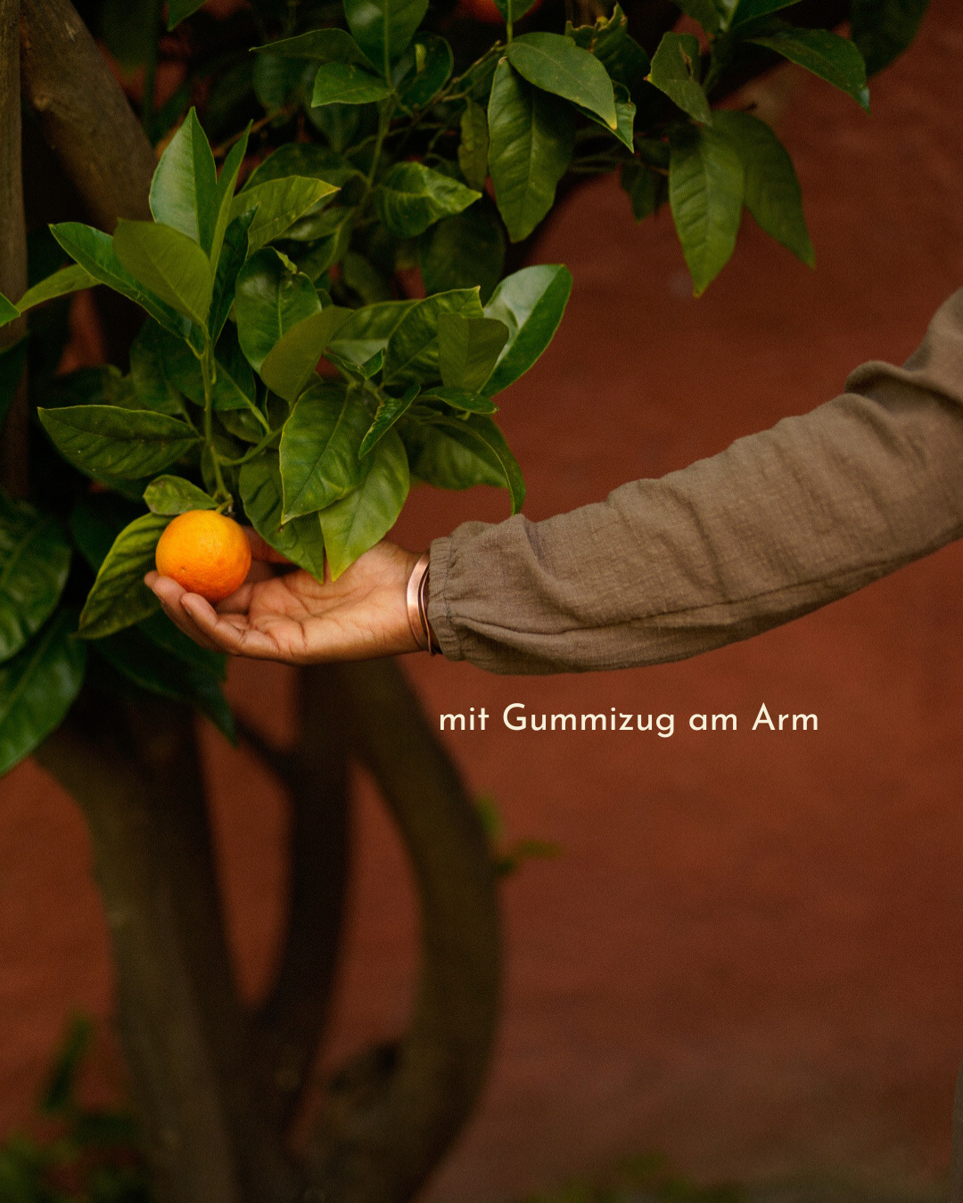 Katoenen Abaya "Maya" van katoen (Bruin)