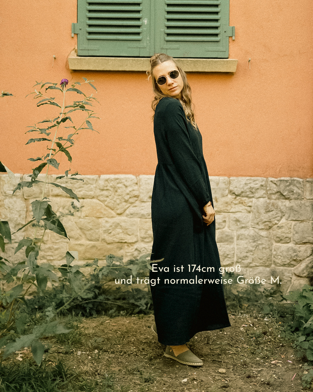 Katoenen Abaya "Maya" van katoen (Zwart)