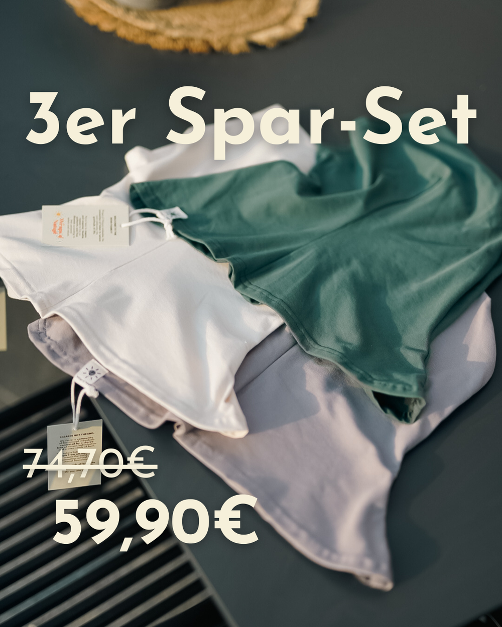 Balaclava - Sport & Vrijetijdshijab, gemaakt van biologisch katoen - Set van 3
