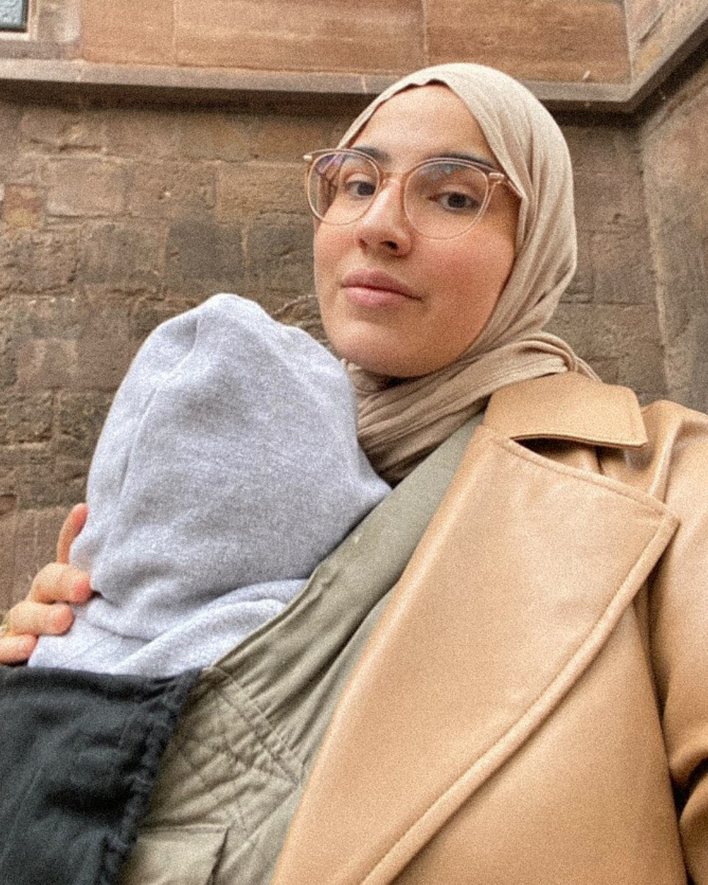Crinkle Chiffon Hijab "Sandy" gemaakt van viscose en linnen (zand)
