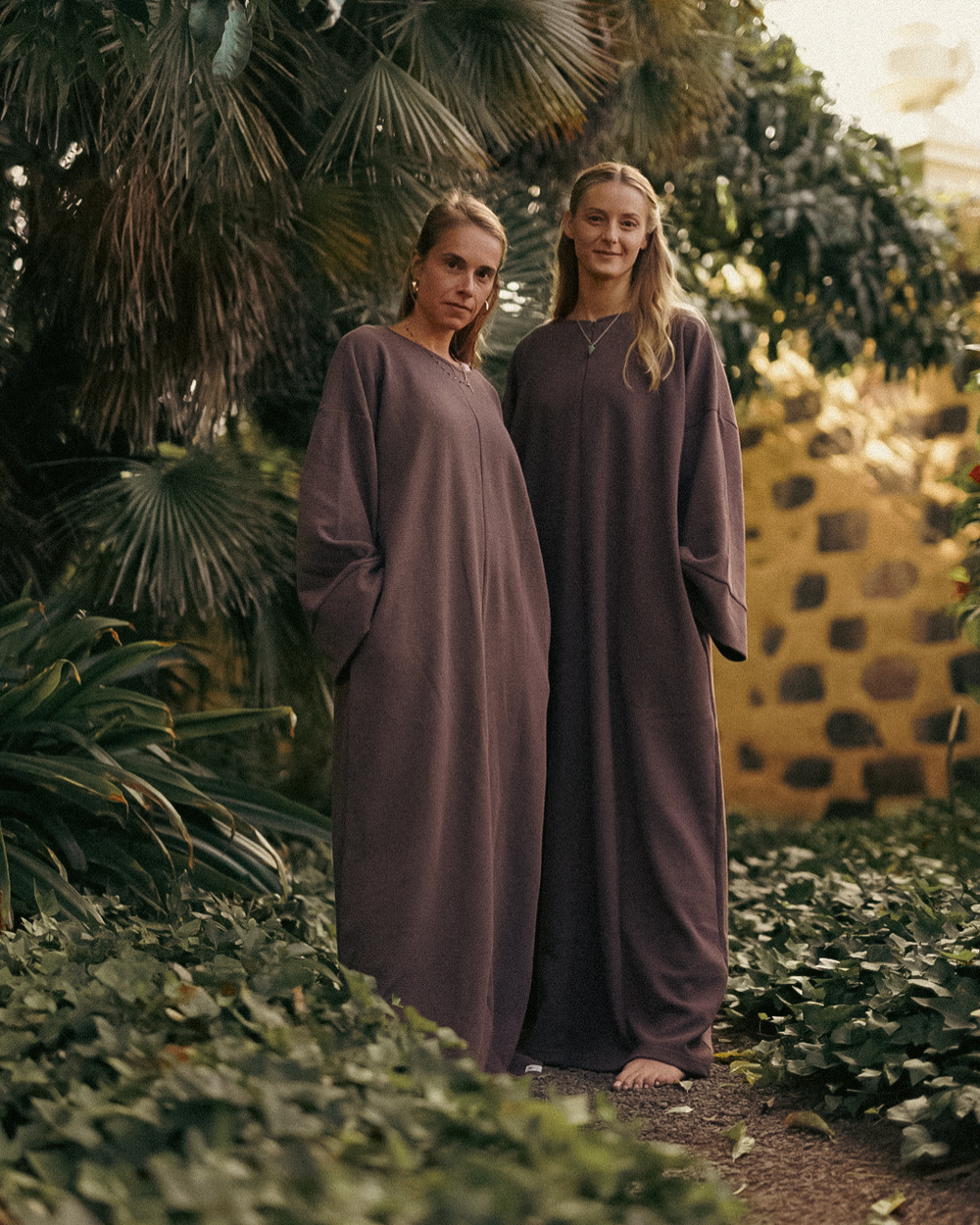 Warme "Laila" abaya van biologisch katoen (Mousse au Chocolat)