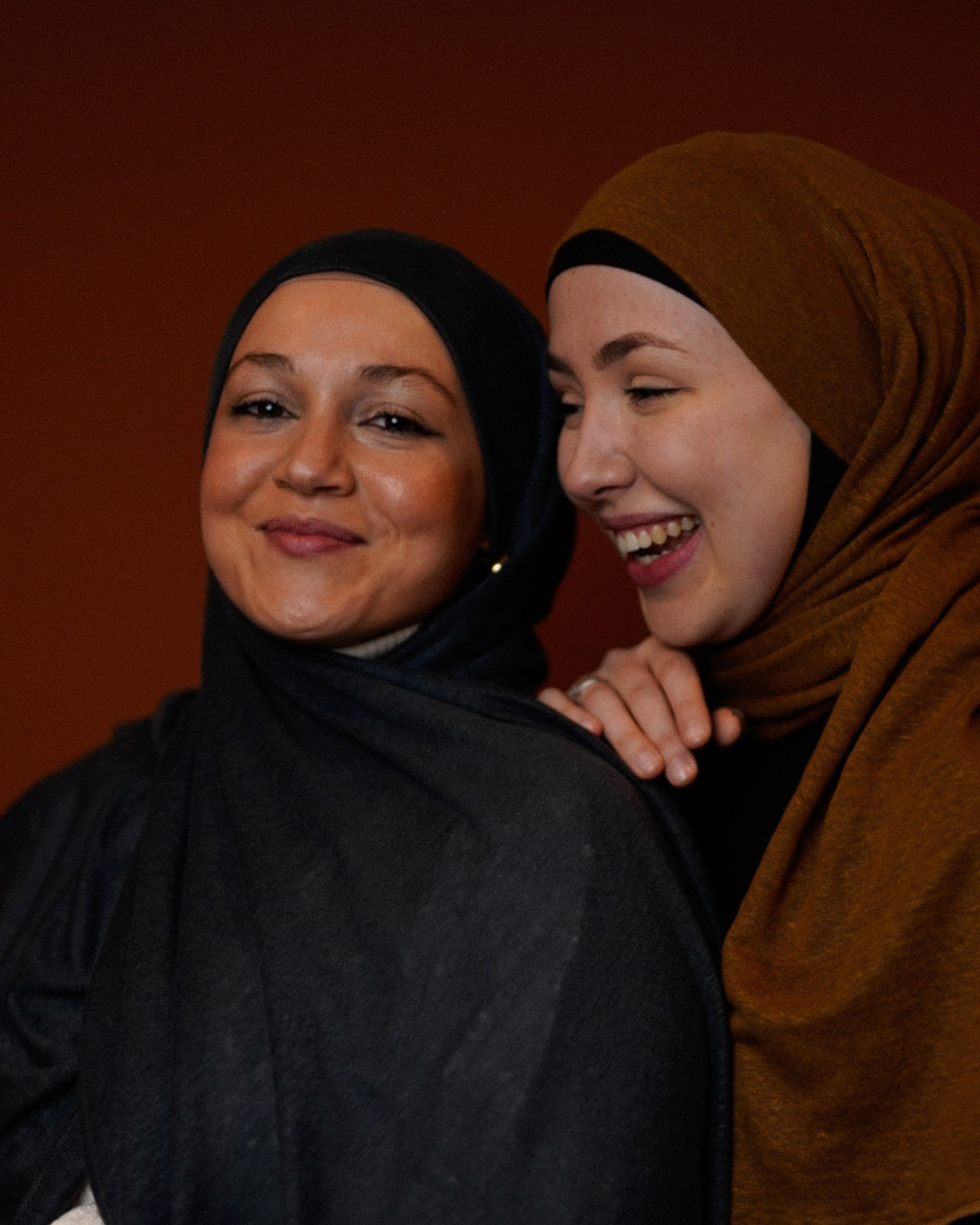 Instant Hijab "Leena" - 100% linnen - teakhout