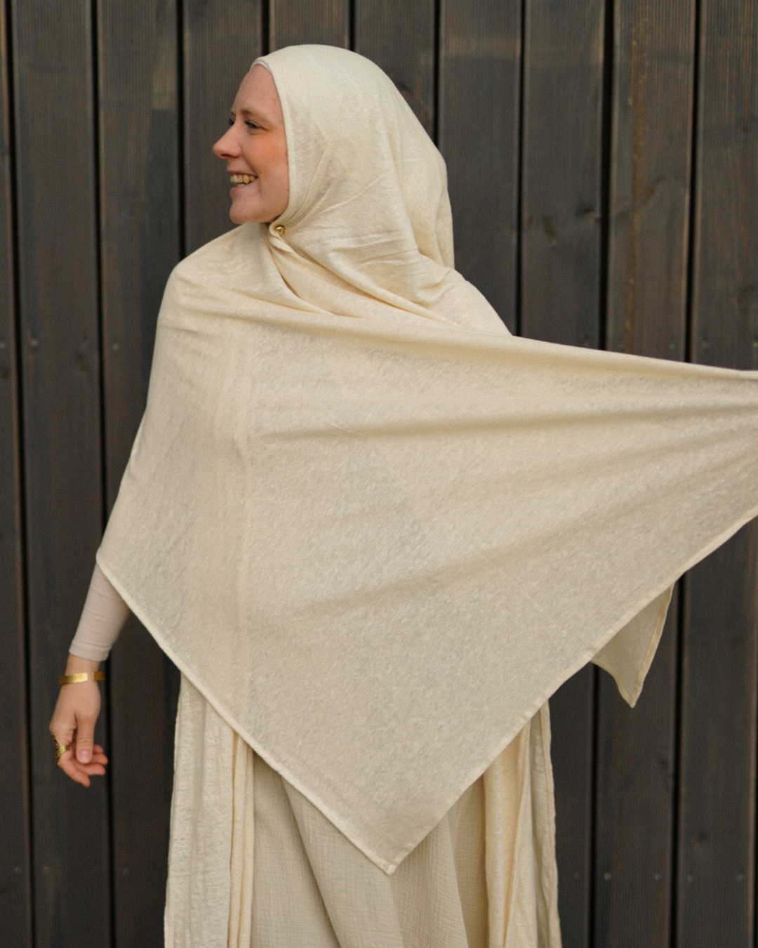 Jersey Hijab "Leena" - 100% linnen - Summer Sand