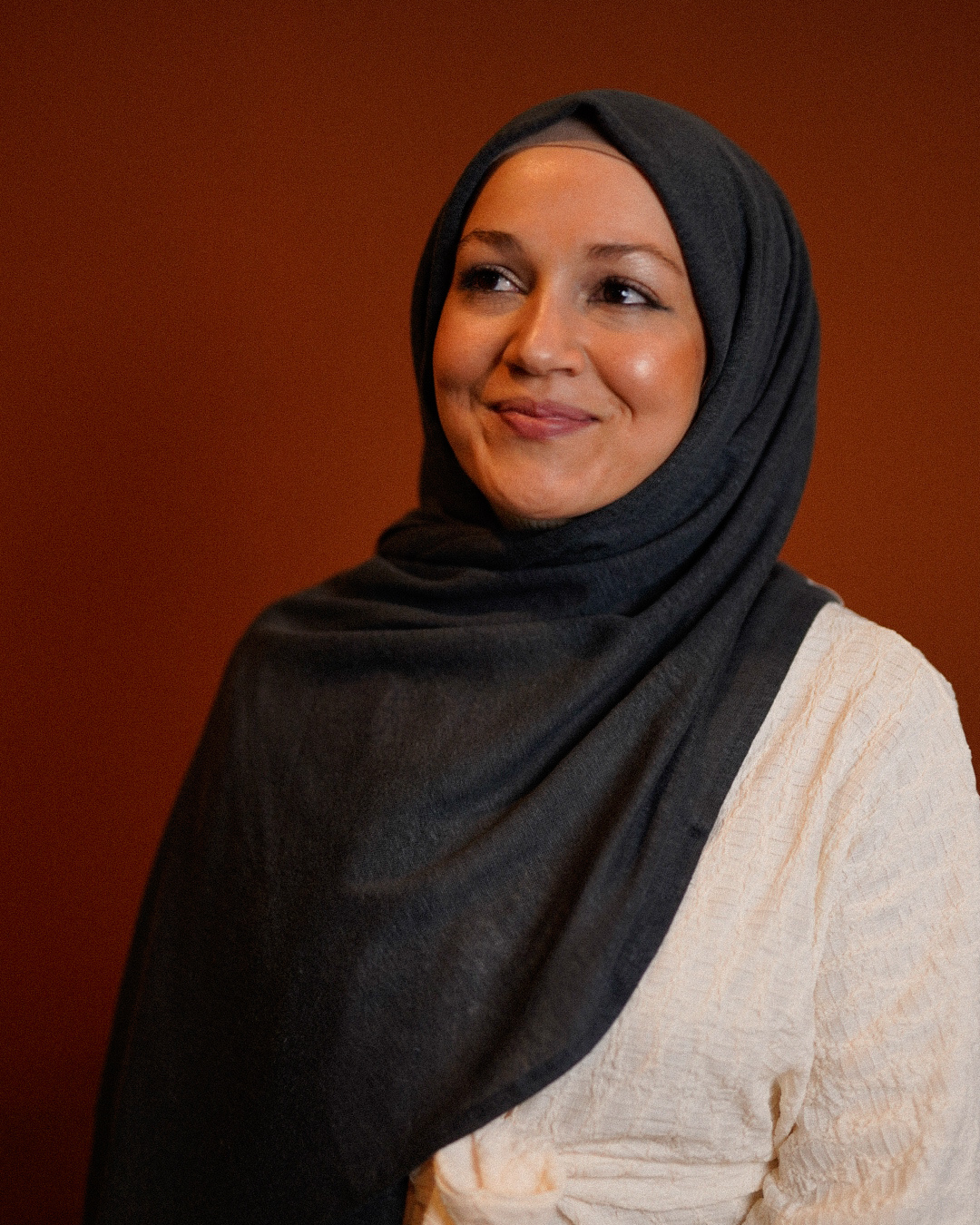 Jersey Hijab "Leena" - 100% linnen - Steen