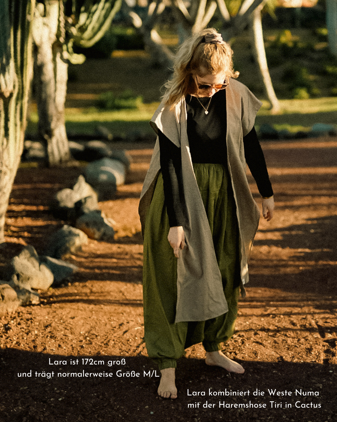 Overgooier vest van linnen & katoen "Numa" (Cortado)