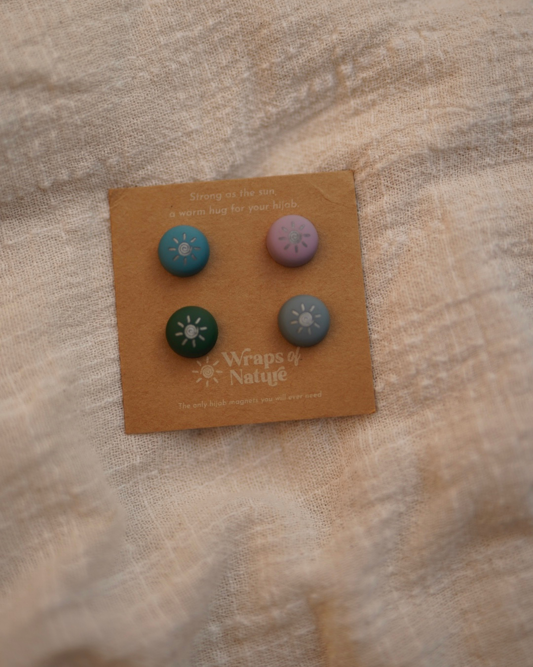 Hijab magneetspelden - 4 paar sterke hijabspelden (kleurrijk)