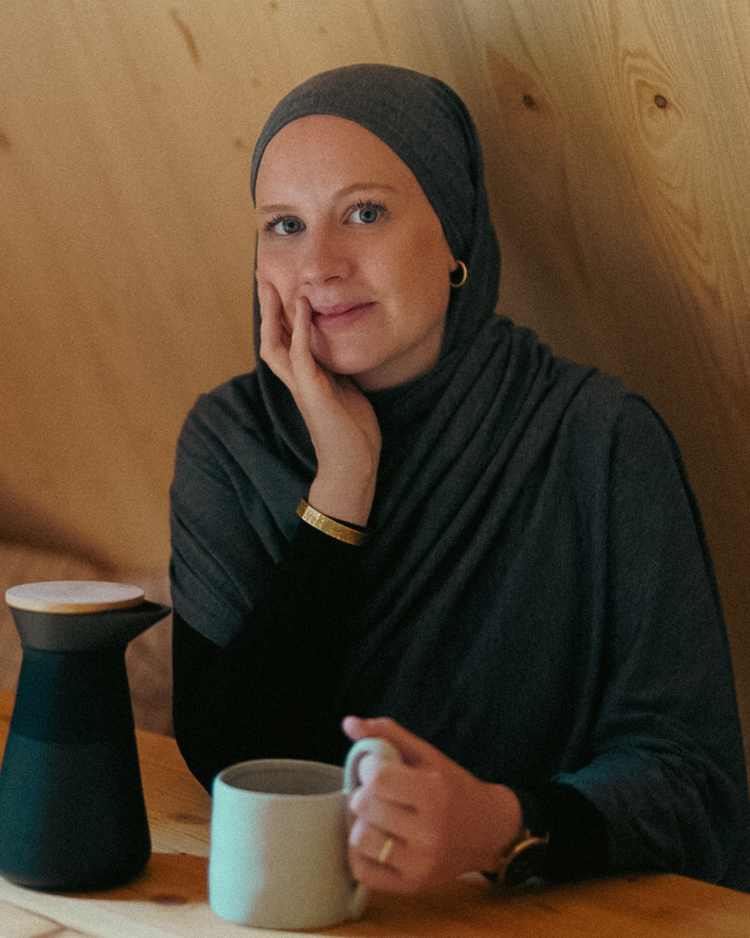 "Mariposa XXL van zijde en biologisch katoen (grijs gemêleerd)