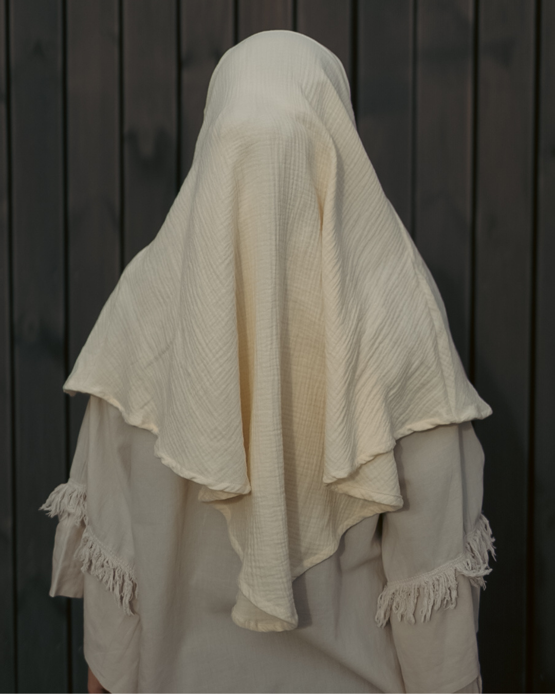 Mini Mousseline Khimar (Beige)