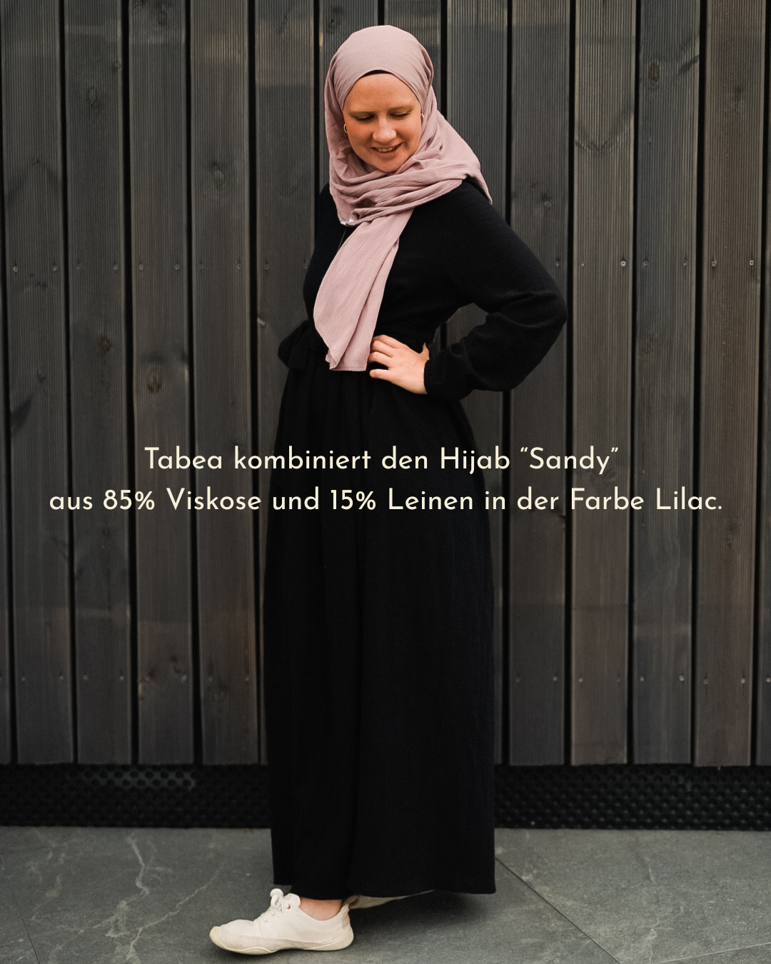 Katoenen Abaya "Maya" van katoen (Zwart)
