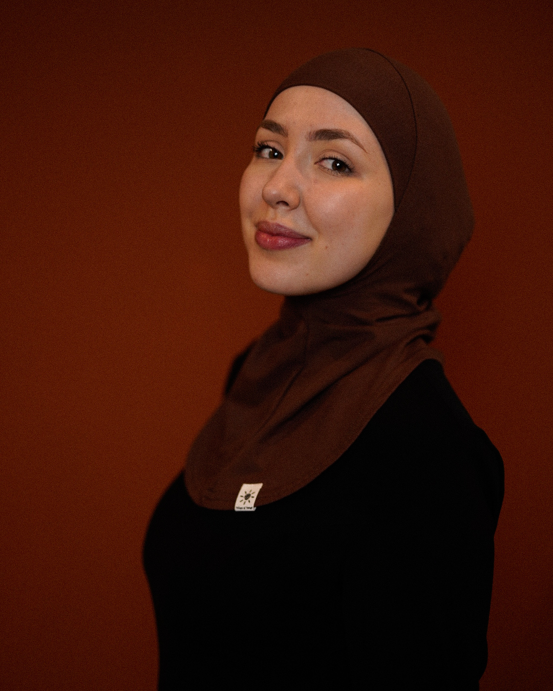 Ninja Bonnet - biologisch katoen - chocolade