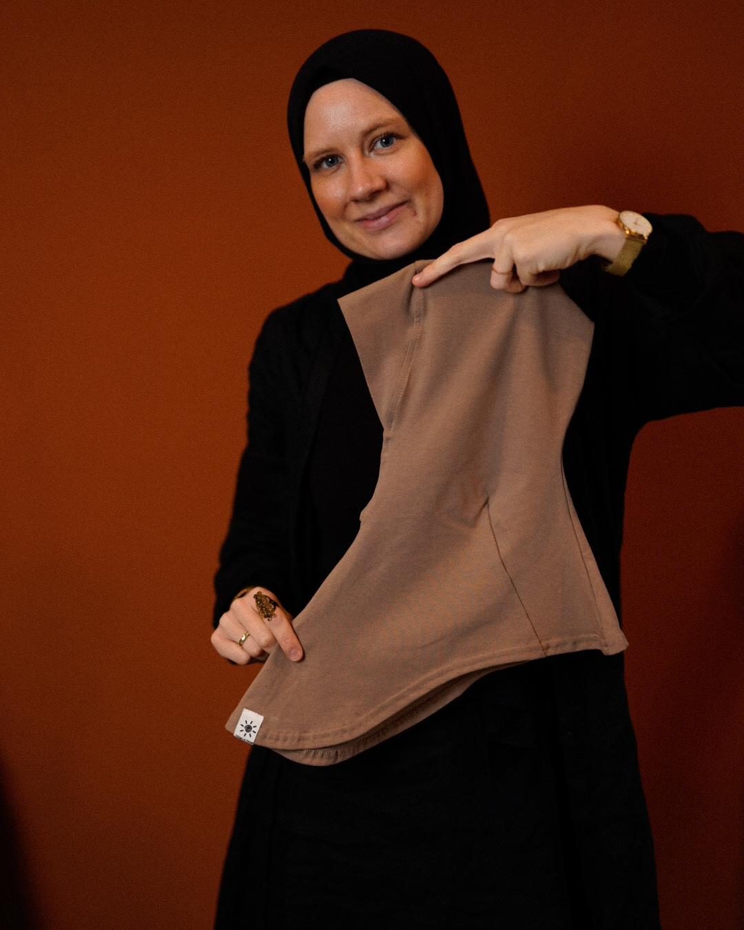 Ninja Bonnet - biologisch katoen - taupe