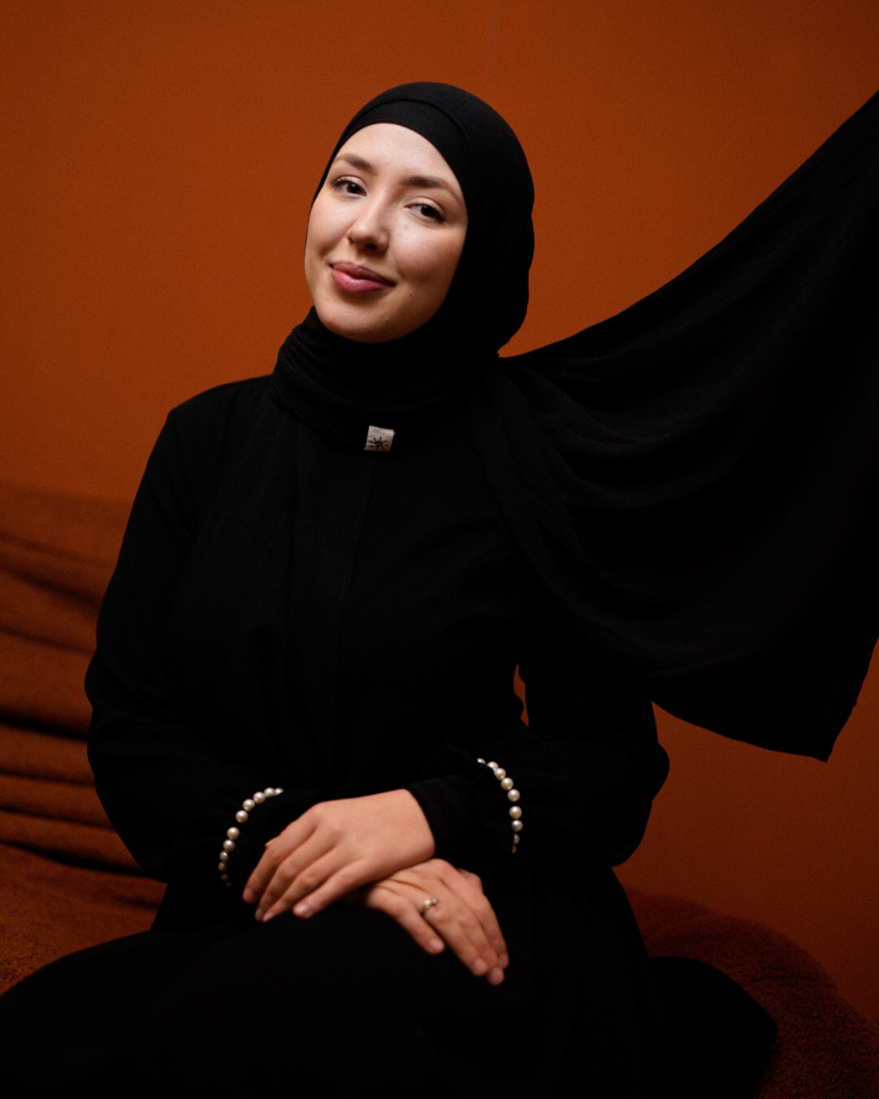 Crinkle Chiffon Hijab "Sandy" gemaakt van viscose en linnen (zwart)