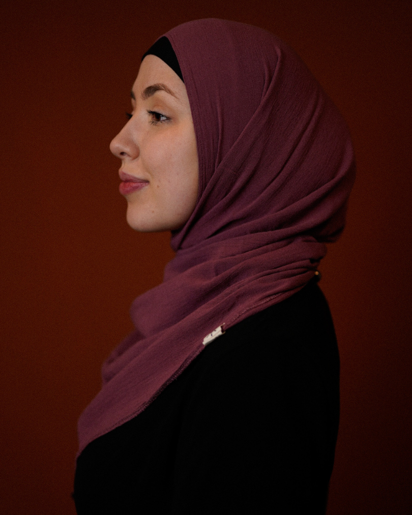 Crinkle Chiffon Hijab "Sandy" gemaakt van viscose en linnen (Wildberry)