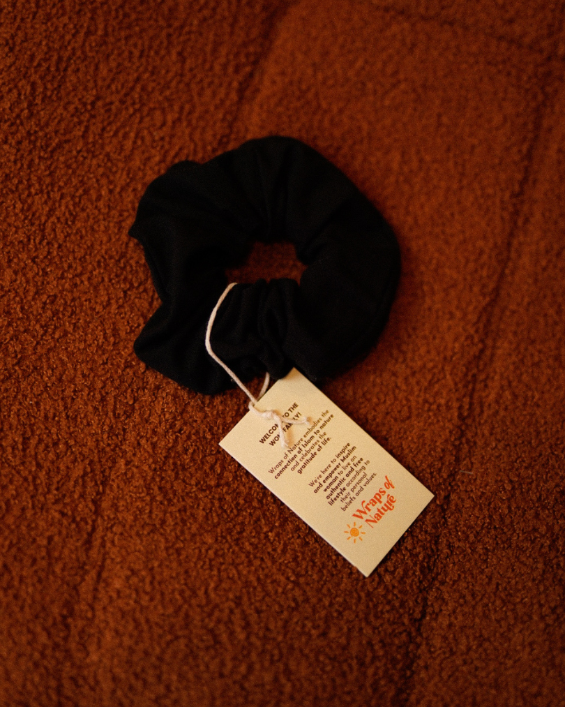 Nature Scrunchie Zwart