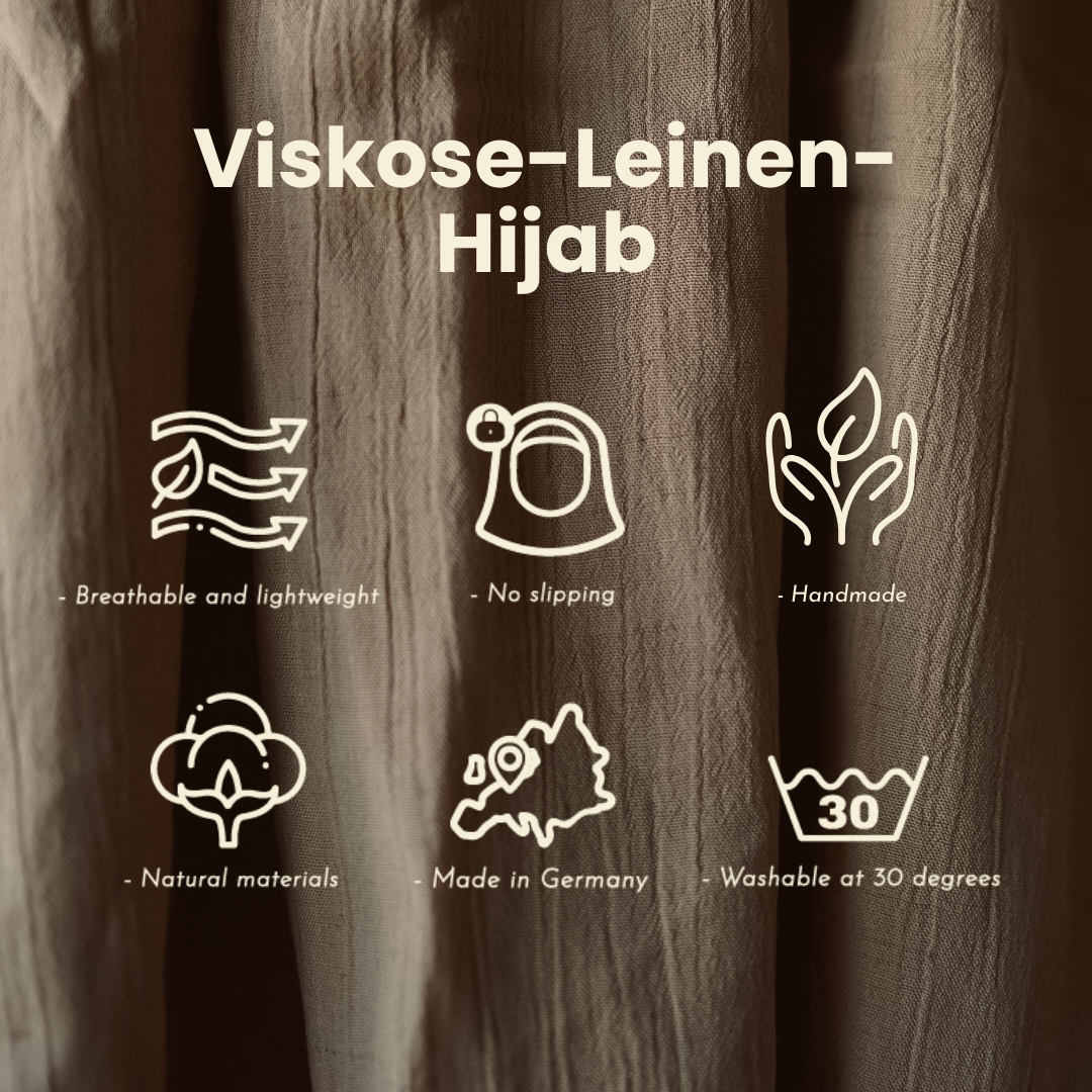 Crinkle Chiffon Hijab "Sandy" gemaakt van viscose en linnen (Ruby)