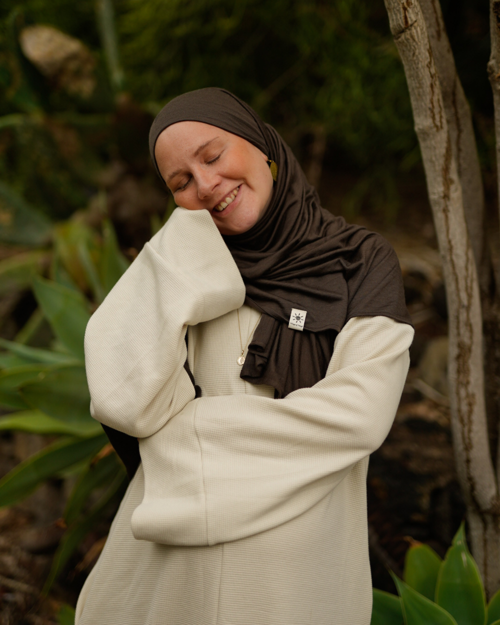 Merinowollen hijab "Merina" (Wildwood)