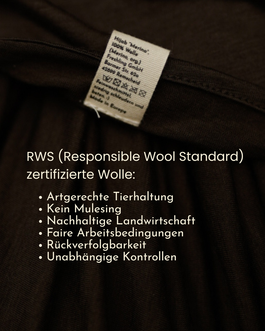 Merinowollen hijab "Merina" (Wildwood)